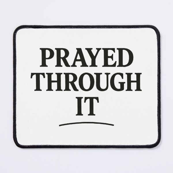Item preview, Prayed Through It – Black History Month Faith Typography designed and sold by The Melanic.