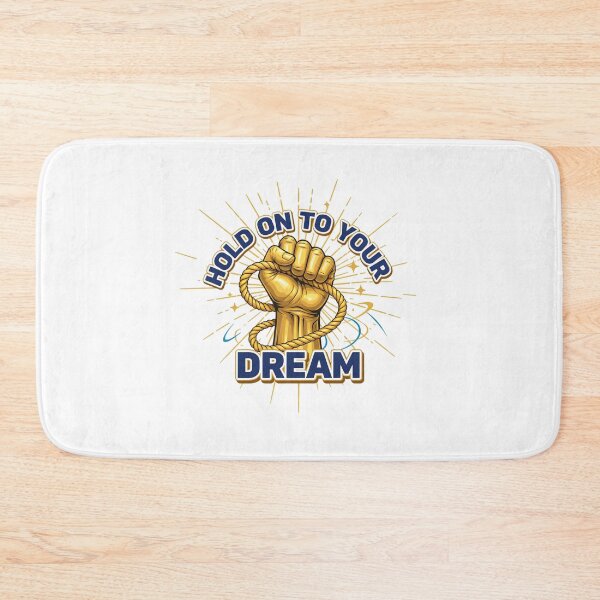 Item preview, Hold On To Your Dream - Retro Golden Fist Motivational Quote designed and sold by Latikshop.