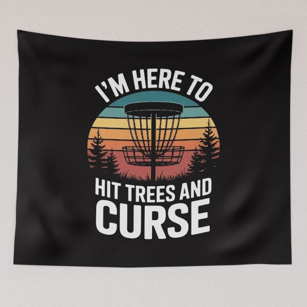Item preview, Disc Golf  Hit Trees and Curse Disc Golf Gift designed and sold by sonlylya.