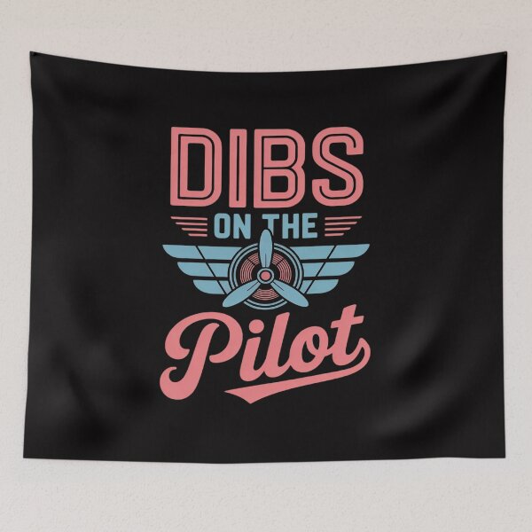 Item preview, Dibs on the Pilot - Airman Wife - Airplane Pilot Wife designed and sold by sonlylya.