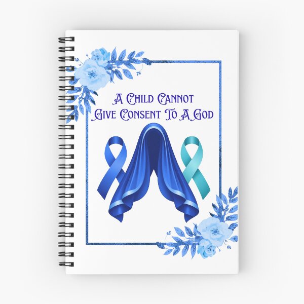 Item preview, Feminist Mary - Survivor Awareness Ribbons -  Blue Teal designed and sold by EvergreenRevolt.