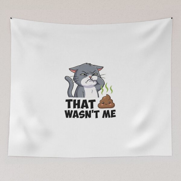 Item preview, That Wasn't Me Funny Cat Poop Denial Humor designed and sold by Quillway.
