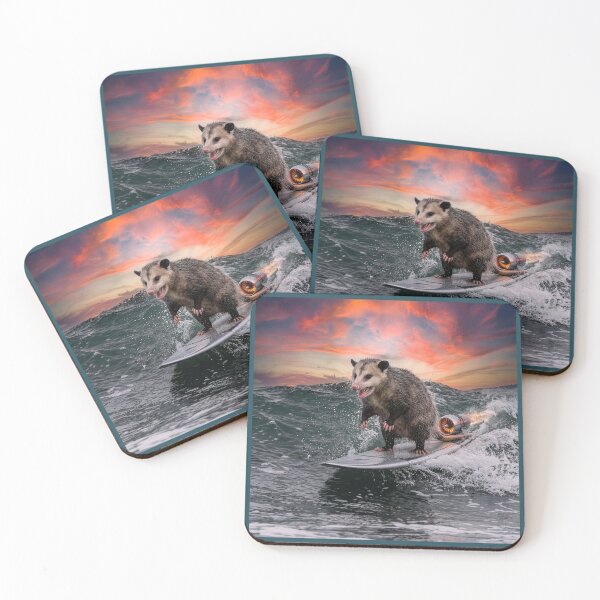 Item preview, Possum on His Jet Surfboard designed and sold by Tridentulus.