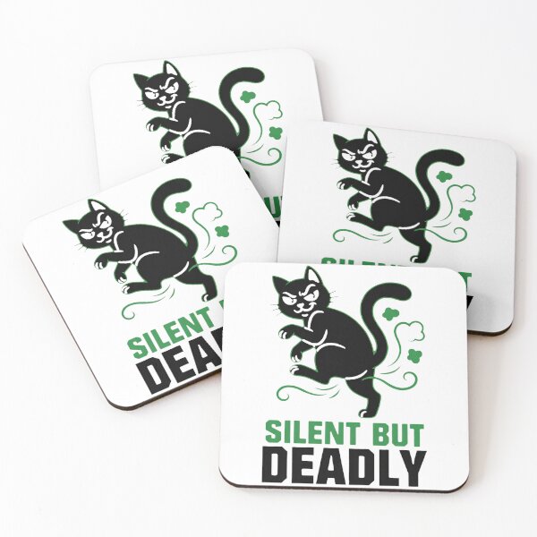Item preview, Silent But Deadly Funny Sneaky Cat Poop Humor designed and sold by Quillway.