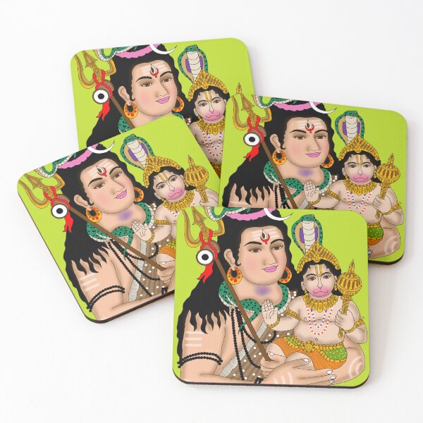 Item preview, Lord Hanuman With Shiva Design – Powerful Hindu Monkey God Artwork designed and sold by Harshit_Digital_Arts.