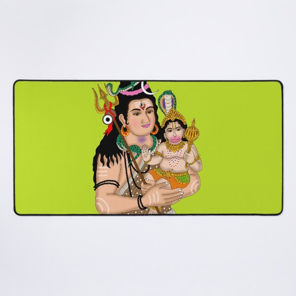 Item preview, Lord Hanuman With Shiva Design – Powerful Hindu Monkey God Artwork designed and sold by Harshit_Digital_Arts.