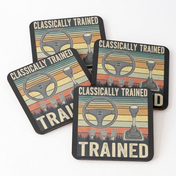 Item preview, Classically Trained Retro Manual Transmission Stick Shift Driving Humor designed and sold by axiksa10.