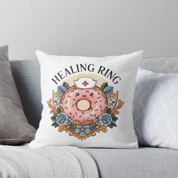 Item preview, Healing Ring Cute Nurse Donut Art – Kawaii Medical Comfort Design designed and sold by ClinicalHubs.