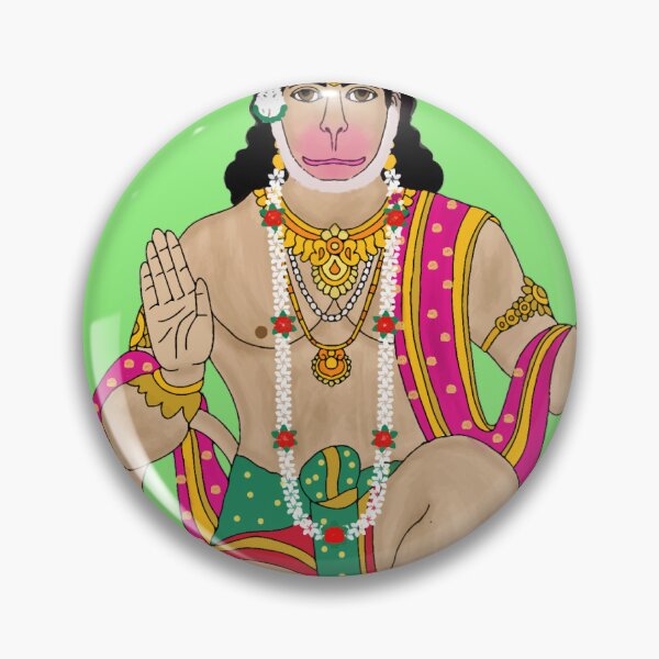 Item preview, Lord Hanuman Design – Powerful Hindu Monkey God Artwork designed and sold by Harshit_Digital_Arts.