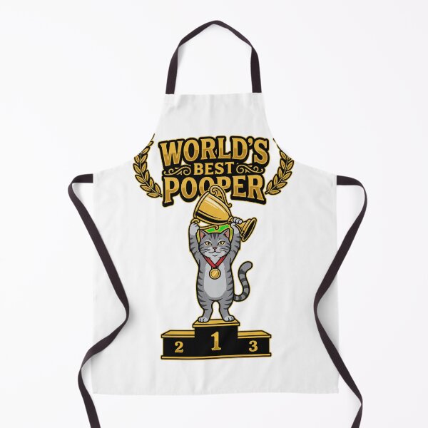 Item preview, World's Best Pooper Funny Cat Champion Trophy designed and sold by Quillway.