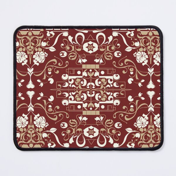 Item preview, Ornate Red Floral Damask Pattern designed and sold by SassyArtistry.