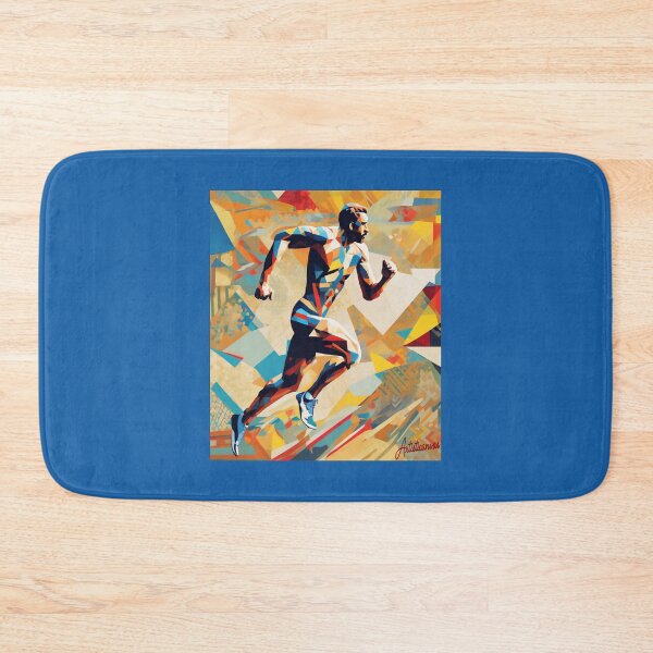 Item preview, "Dynamic Athlete: Abstract Geometric Motion" designed and sold by Artisticanvas.