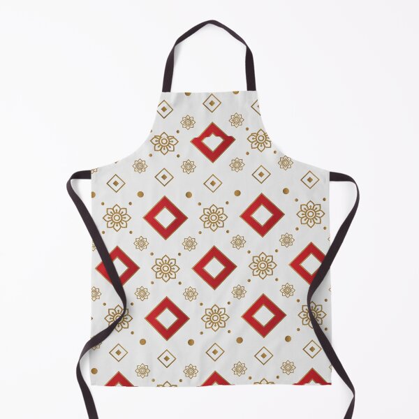 Item preview, Red and Gold Geometric Pattern designed and sold by SassyArtistry.