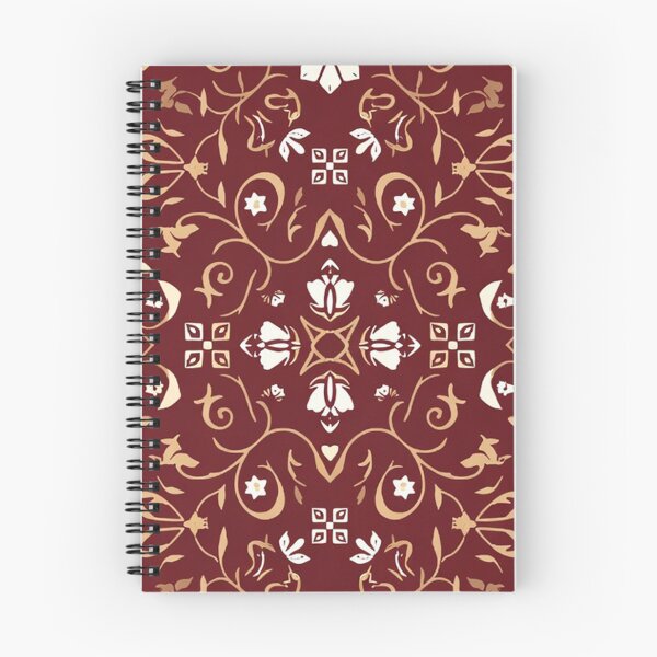 Item preview, Ornate Red Floral Vine Pattern designed and sold by SassyArtistry.