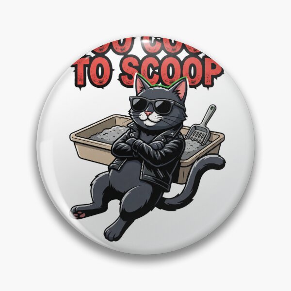 Item preview, Too Cool To Scoop Funny Rebel Cat Attitud designed and sold by Quillway.