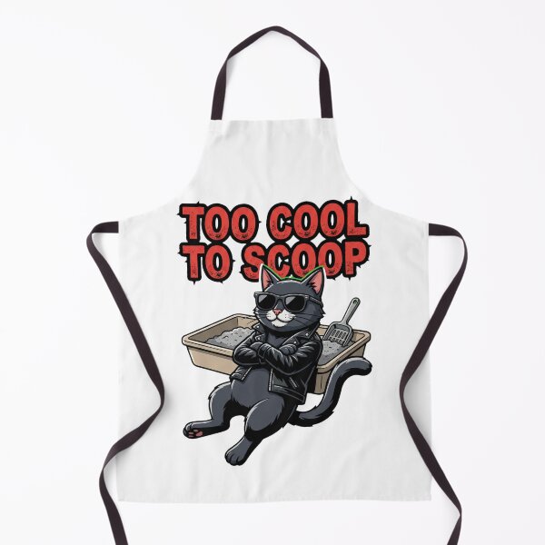 Item preview, Too Cool To Scoop Funny Rebel Cat Attitud designed and sold by Quillway.