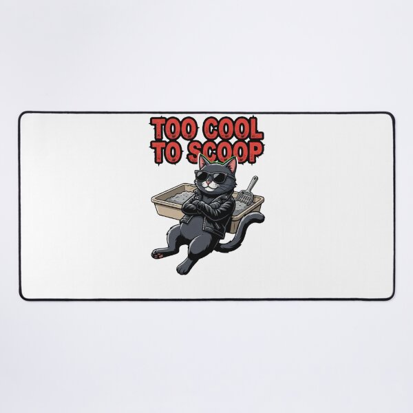 Item preview, Too Cool To Scoop Funny Rebel Cat Attitud designed and sold by Quillway.