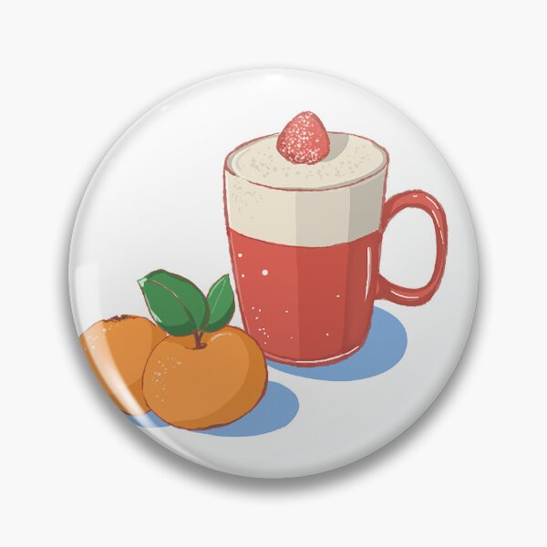 Item preview, Cozy Christmas Strawberry Latte & Tangerines Holiday Art designed and sold by morimist.