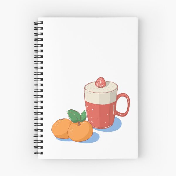 Item preview, Cozy Christmas Strawberry Latte & Tangerines Holiday Art designed and sold by morimist.