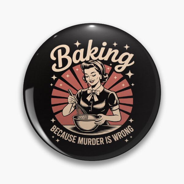 Item preview, Baking Because Murder Is Wrong designed and sold by banbopbii.