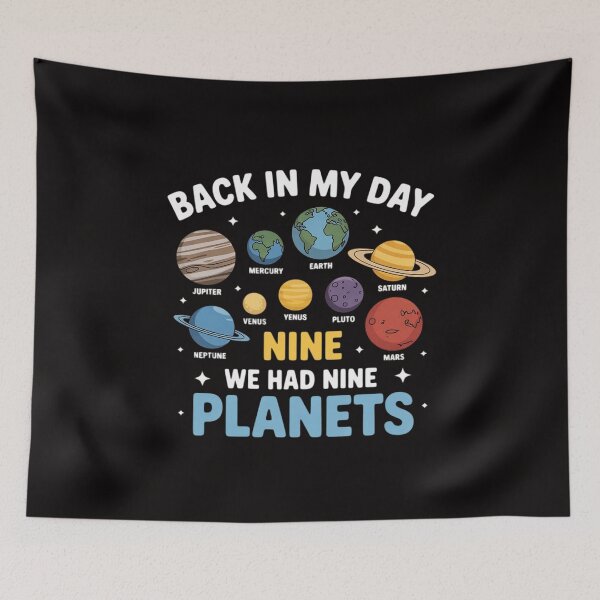 Item preview, Back In My Day We Had Nine Planets Solar System Astronomy designed and sold by banbopbii.