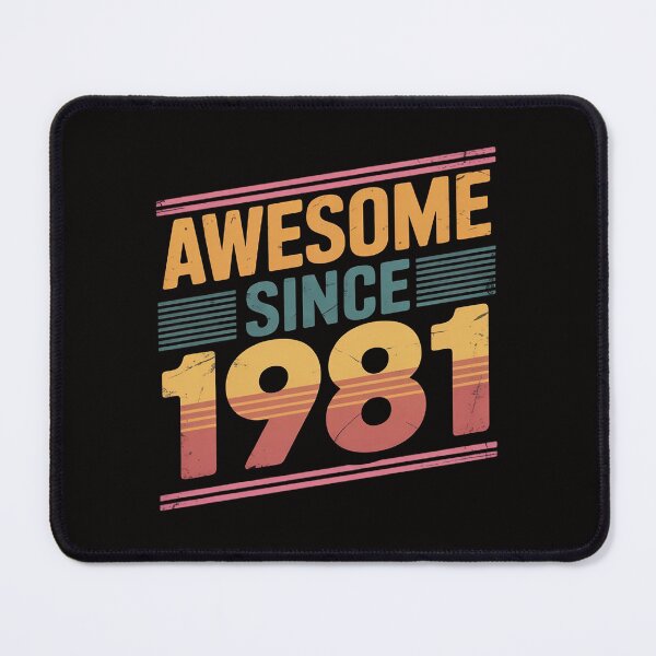 Item preview, Awesome Since 1981 43rd Birthday Gifts 43 Years Old designed and sold by banbopbii.