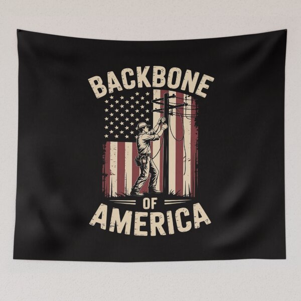 Item preview, Backbone Of America Arborist Tree Surgeon Lumberjack Logger designed and sold by banbopbii.