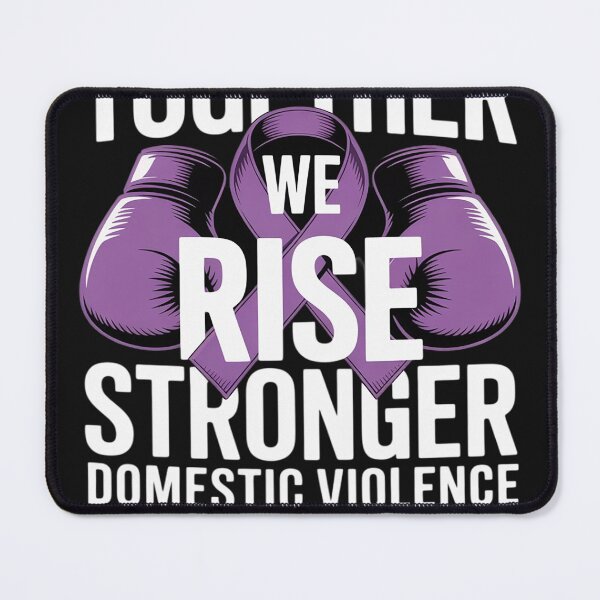 Item preview, Together We Rise Domestic Violence Awareness Purple Ribbon designed and sold by Dolostope.