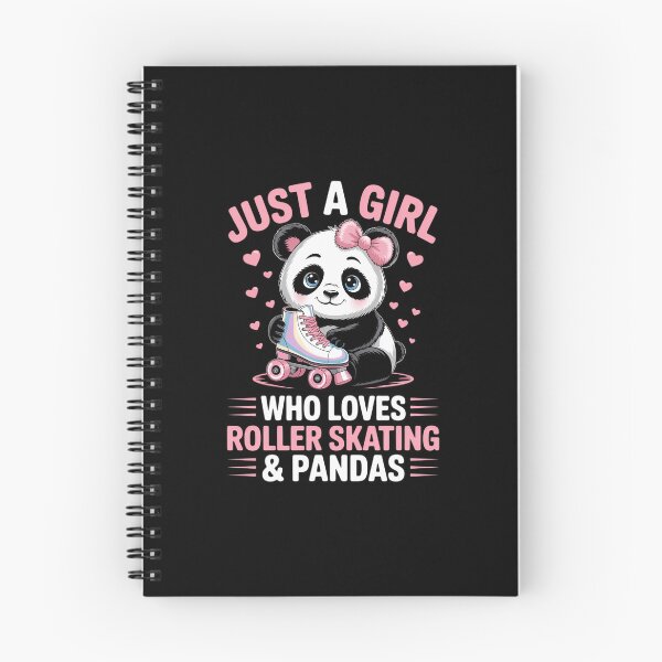 Item preview, Girl Loves Roller Skating & Pandas Roller Skate designed and sold by EllenJast.