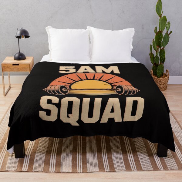 Item preview, 5AM Squad Workout Gym Motivation Fitness Matching designed and sold by AnimeManga2D.