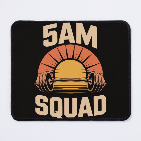 Item preview, 5AM Squad Workout Gym Motivation Fitness Matching designed and sold by AnimeManga2D.