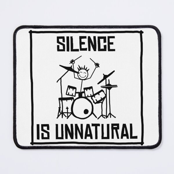 Item preview, Silence is unnatural designed and sold by Blockhead Designs.