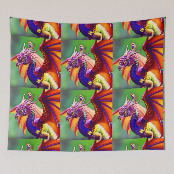 Item preview, Fanged Firebrand Dragonling — On Guard designed and sold by Oceandiana.