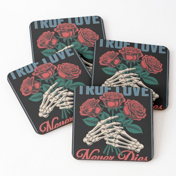 Item preview, True Love Never Dies Rose Skeleton Hand Flower Day designed and sold by Dolostope.
