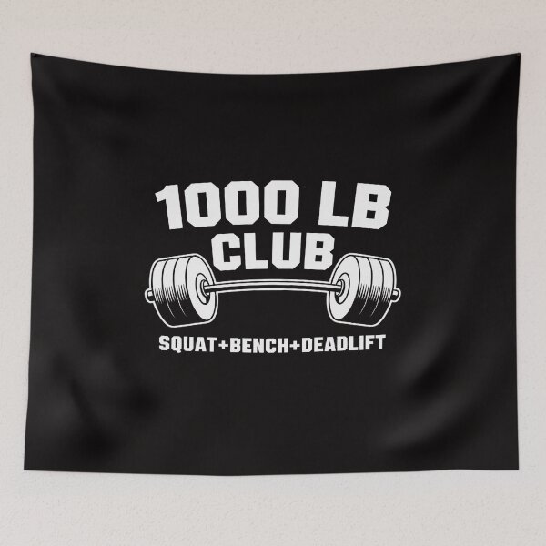 Item preview, 1000 LB Pounds Club Weightlifting Workout Fitness Gym designed and sold by AnimeManga2D.