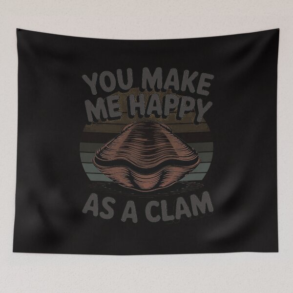 Item preview, Razor Clam Geoduck You Make Me Happy As A Clam designed and sold by AnimeManga2D.