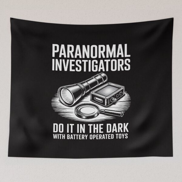 Item preview, Paranormal Investigators Do It In The Dark Ghost Hunting designed and sold by AnimeManga2D.