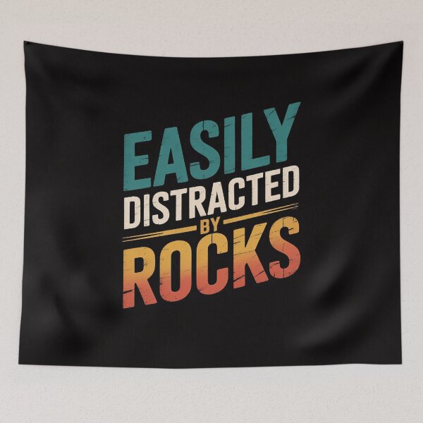 Item preview, Paleontologist & Geologist Geology Gifts Easily Distracted By Rocks designed and sold by AnimeManga2D.