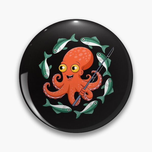 Item preview, Octopus Fishing Angling Fiaherman Angler Men Women Kid designed and sold by AnimeManga2D.