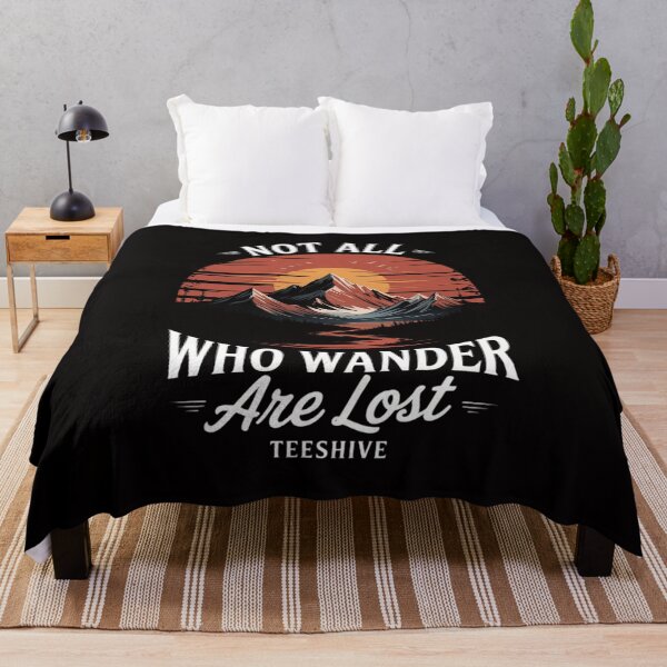 Item preview, Not All Who Wander Are Lost Wanderlust Traveler Camping designed and sold by AnimeManga2D.