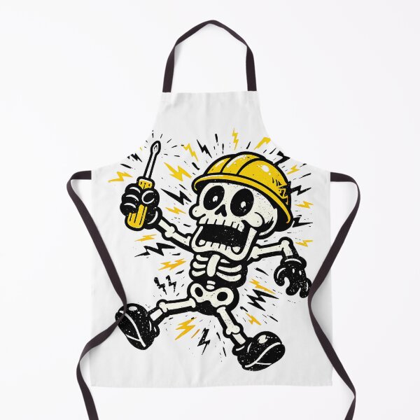 Item preview, Electrician Until the End - Funny Skeleton Job designed and sold by Frog Level Treasures.