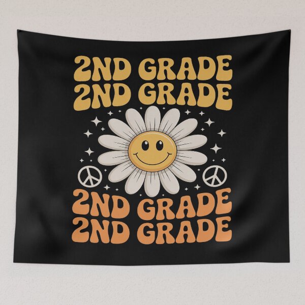 Item preview, Groovy Second Grade Vibes Peace Retro 2nd grade Teachers designed and sold by Moxizz.