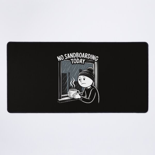 Item preview, No Sandboarding Today Sad Stick Man Women Joke designed and sold by AnimeManga2D.
