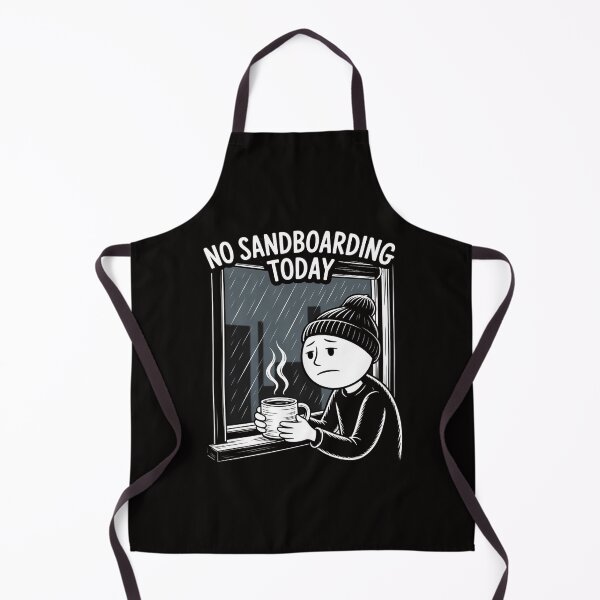 Item preview, No Sandboarding Today Sad Stick Man Women Joke designed and sold by AnimeManga2D.