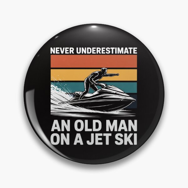 Item preview, Never Underestimate An Old Man Water Sport Jet Ski designed and sold by AnimeManga2D.