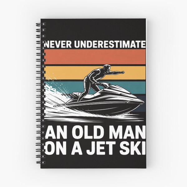 Item preview, Never Underestimate An Old Man Water Sport Jet Ski designed and sold by AnimeManga2D.