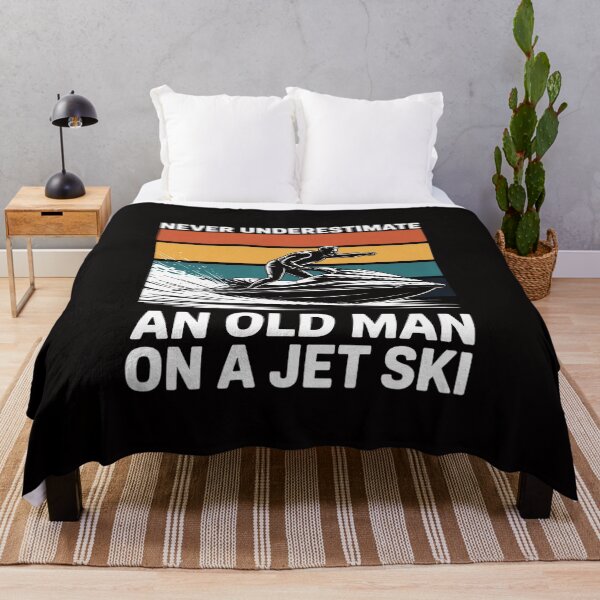 Item preview, Never Underestimate An Old Man Water Sport Jet Ski designed and sold by AnimeManga2D.