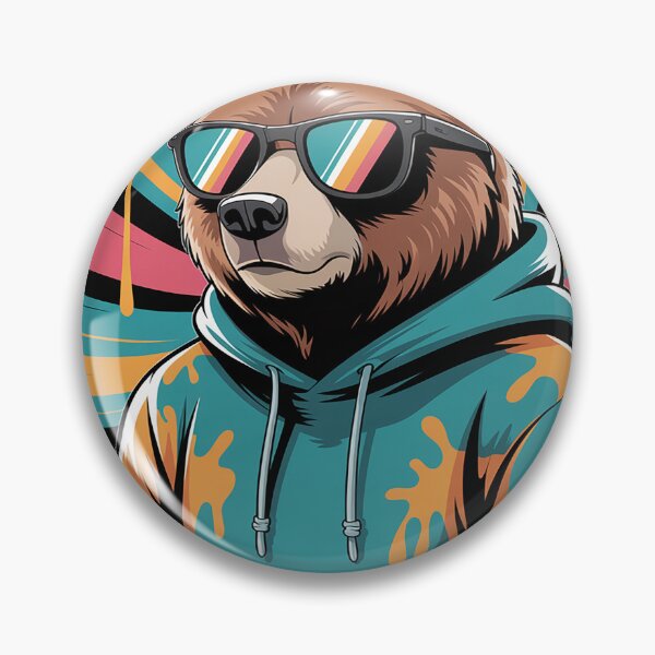 Item preview, Urban Hip Hop Teddy Bear in Sunglasses Cool Graffiti Graphic designed and sold by trinfhri.