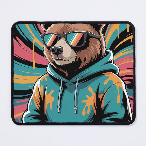 Item preview, Urban Hip Hop Teddy Bear in Sunglasses Cool Graffiti Graphic designed and sold by trinfhri.