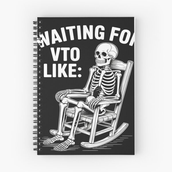 Item preview, Waiting For VTO Funny Coworker Skeleton designed and sold by trinfhri.